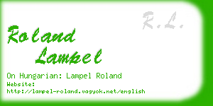 roland lampel business card